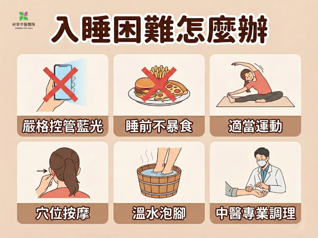 祥寧中醫 6 招改善入睡困難：穴位按摩、泡腳與專業調理有效助眠